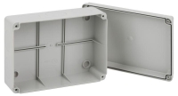 Коробка распаячная ОП 190х140х75мм приборная подъездная на винтах с гладкими стенками IP55 KORvp Эра Б0058944