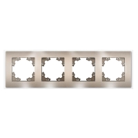 Рамка 4-м Афина стеклянная шампань UNIVersal 2281