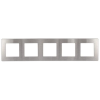 Рамка 5-м 12-5105-03 сатин алюм. Эра Б0052541