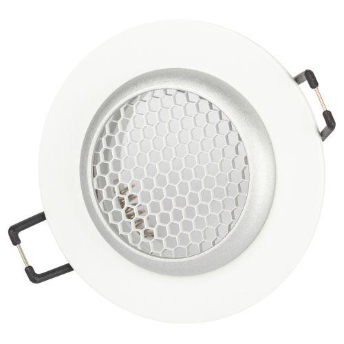 Светильник KL109 MR16 GU5.3 встраив. алюм. WH/SL бел./серебро матов. ЭРА Б0061829