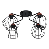 Светильник "Конти" 141 НПБ 01-4х60-127 Е27 (ИМ) потолочный медь черн. муар Элетех 1005405027