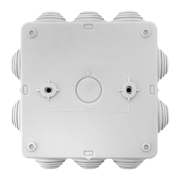 Коробка уравнивания потенциалов КУП-030-014 100х100х50 IP55 с крышкой наружн. для прямого монтажа 10 мембр. вводов сер. EKF plc-kmr-030-014-g