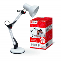 Светильник настольный СНО 15Б 60Вт E27 230В под лампу на основании бел. (кор.) IN HOME 4690612012896