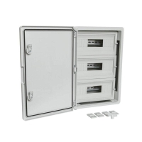 Корпус пластиковый распределительный ЩРН-45 IP65 сер. дверь 500х350х190 Промрукав PR08.26500