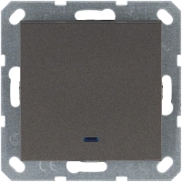 Переключатель проходной 1-кл. 10А IP20 с подсветкой механизм мокко Jasmart G3012NZ