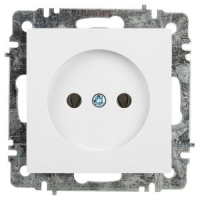 Розетка 1-м СП Accent 6-201-01 16А IP20 250В 2Р AL/CU бел. Intro Б0063653