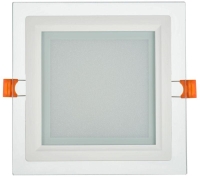 Светильник светодиодный ДВО 1624 12Вт 4000К IP20 встраив. со стекл. квадр. IEK LDVO0-1624-12-4000-K01