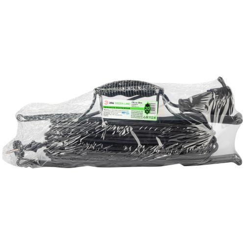 Удлинитель-шнур на рамке 1х20м без заземл. ПВС 2х0.75 GREEN LINE FR-6-20m Эра Б0065100