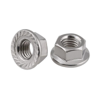 Гайка шестигранная с фланцем М6 DIN 6923 оцинк. (пакет) (уп.200шт) Tech-Krep/Zitar 141611