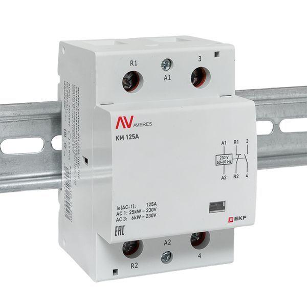 Контактор модульный КМ 125А 1NC+1NO 230В AC (3 мод.) AVERES EKF km-av-3-125-11-230V