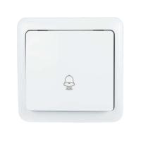 Кнопка звонка 1-кл. 1п ОП Viola 10А IP20 бел. LEZARD 751-0200-103