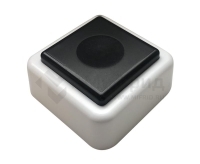 Кнопка звонка (выключатель для бытовых электрич. звонков) МОНОМАХ ВЗ1-01 черн.