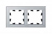 Рамка 2-м AtlasDesign Nature стекло алюм. SE ATN320302