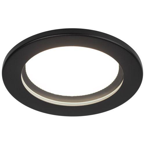 Светильник KL95 SBK под лампу GX53 IP44 влагозащищенный встраиваемый черн. Эра Б0055812