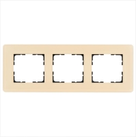 Рамка 3-м G-Glass закругленная стекло матов. тауп Jasmart G1003GT-RM