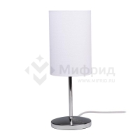 Светильник настольный JH3-01-wh E14 IP20 110х110х310мм метал.; ткань; PVC-пластик бел. JazzWay 5062344