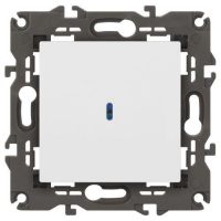 Выключатель Elegance 14-1102-01М 250В 10АХ с подсветкой матов. бел. Эра Б0065783