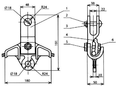 Седло одинарное под серьгу КС-008