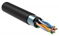 Кабель витая пара F/UTP кат.5E 4х2х24AWG solid CU LDPE Outdoor черн. (м) GENERICA BC3-C5E04-339-305-G