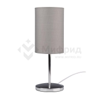 Светильник настольный JH3-01-gy E14 IP20 110х110х310мм метал.; ткань; PVC-пластик сер. JazzWay 5062368