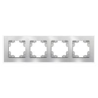 Рамка 4-м Афина стеклянная серебр. UNIVersal 2269