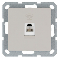 Розетка телефонная 1-м RJ11 механизм тауп JasmartG6101T