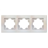 Рамка 3-м Афина универс. жемчуж. Universal A0045-OBr