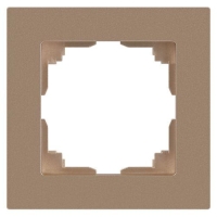 Рамка 1-м СП Accent 6-501-04 шампань Intro Б0063746