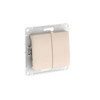 Выключатель 2-кл. Glossa (сх. 5) 10AX быстрозажим. клем. механизм беж. SE GSL000251S