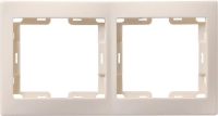 Рамка 2-м КВАРТА РГ-4-ККм горизонт. крем. GENERICA EMK20-K33-DM