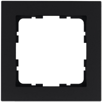 Рамка 1-м G-Classic черн. матов. soft touch Jasmart G1001PB