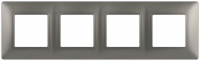 Рамка 4-м Elegance 14-5004-16 для розеток и выключателей титан Эра Б0065819