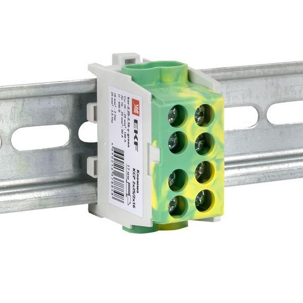 Клемма распределительная КСР с двойн. винтом 2х25/2х16 желт./зел. PROxima EKF ksr-2.25-2.16-y-green