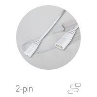 Кабель соединительный для фитолампы FITO-wire v.2 0.5м коннекторы IEC C7- IEC C8 Эра Б0061567