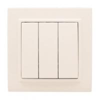 Выключатель 3-кл. СП Минск 10А IP20 беж. EKF ERV10-024-20