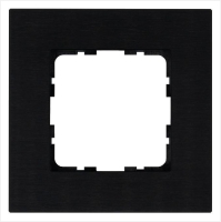Рамка 1-м G-Metal метал. алюм. черн. Black Jasmart G1001AB