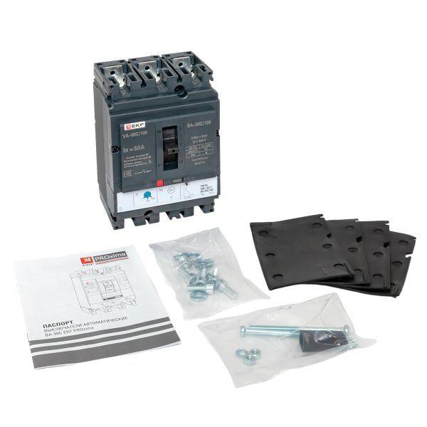 Выключатель автоматический 3п 100/50А 36кА ВА-99C Compact NS PROxima EKF mccb99C-100-50