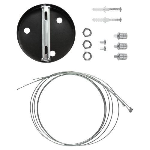 Светильник светодиодный Geometria Ring SPO-132-B-40K-088 88Вт 4000К IP40 800х800х80мм подвесной драйвер внутри черн. Эра Б0058901