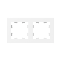 Рамка 2-м Эпика пластик бел. EKF UP1-FPW-02