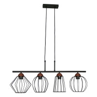 Светильник "Конти" 241 НСБ 01-4х60-109 Е27 (ИМ) подвесной медь черн. муар Элетех 1005405026