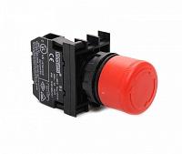 Кнопка аварийная "Грибок" d30мм 1НО+1НЗ с фиксацией и возвратом поворотом EMAS B102E30