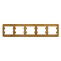 Рамка 5-м Glossa горизонт. дер. дуб SE GSL000505