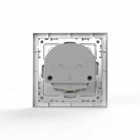 Розетка 1-м СП Pixel с заземл. с 2-мя заряд. устр. USB тип A+A механизм алюм. TOKOV ELECTRIC TKE-PX-R1U2A-C03