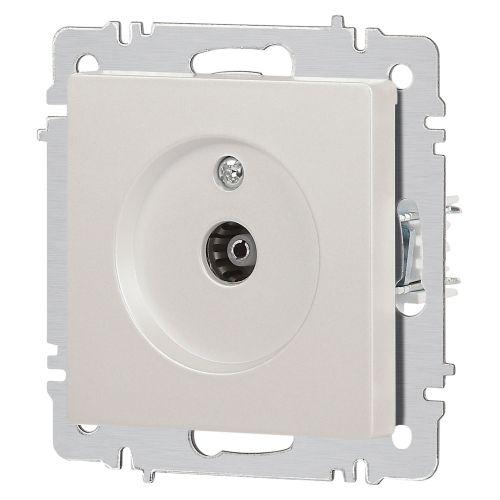 Розетка телевизионная одиночная TV СП Accent 6-301-06 IP20 перламутр. Intro Б0063613