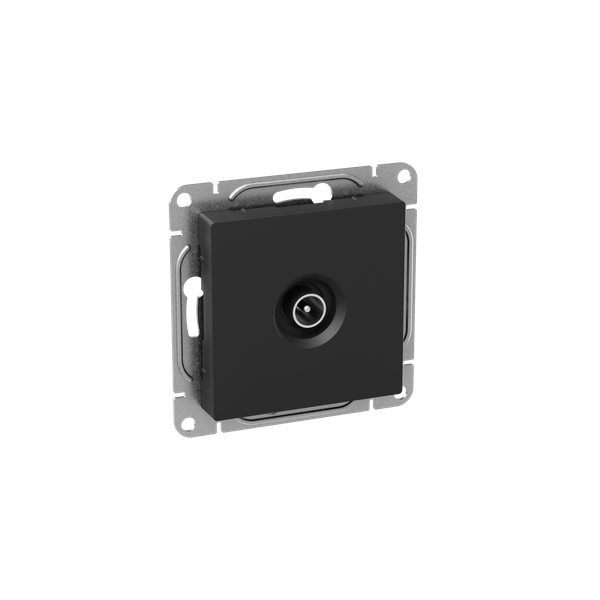 Розетка телевизионная оконечная TV СП Эпика механизм черн. EKF UP1-SOB-TV-3