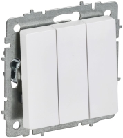 Выключатель 3-кл. СП BRITE ВС10-3-0-БрАБ 10А механизм арктич. бел. IEK BR-V30-0-10-K91