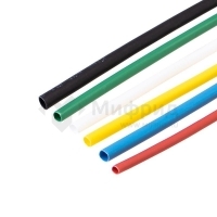 Набор трубок термоусадочных №4 SMALL TUBE ТУТ нг (уп.20шт по 10см) Rexant 29-0104