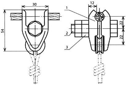 Зажим струновой алюминиевый КС-050
