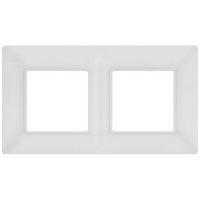 Рамка 2-м Elegance 14-5002-01М для розеток и выключателей матов. бел. Эра Б0065814