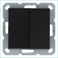 Переключатель проходной 2-кл. 10А IP20 механизм антрацит Jasmart G3022B